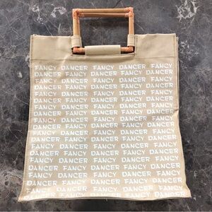 1970s VINTAGE Canvas Tote‎ Fancy Dancer
